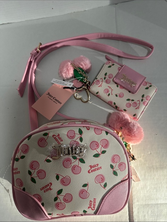 Juicy Couture Handbags - 🍒 NWT Juicy Couture Cherry Girl Crossbody & Wallet Set -Rare Y2K Viral Find!